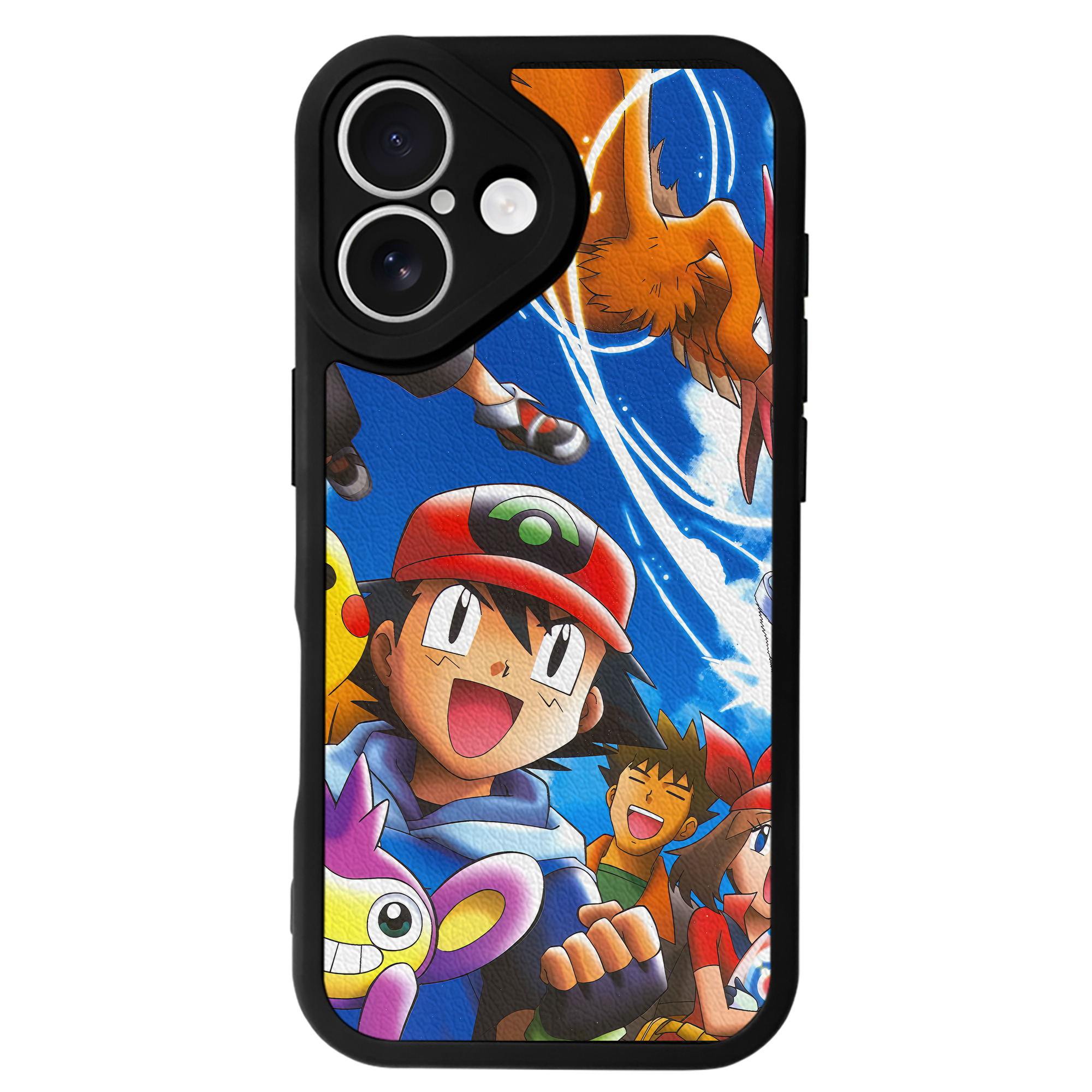 （画像用） ポケットモンスター Pokémon 【iPhone 16シリーズ対応】シリコンスマホケース（レザー調） 材質：シリコン